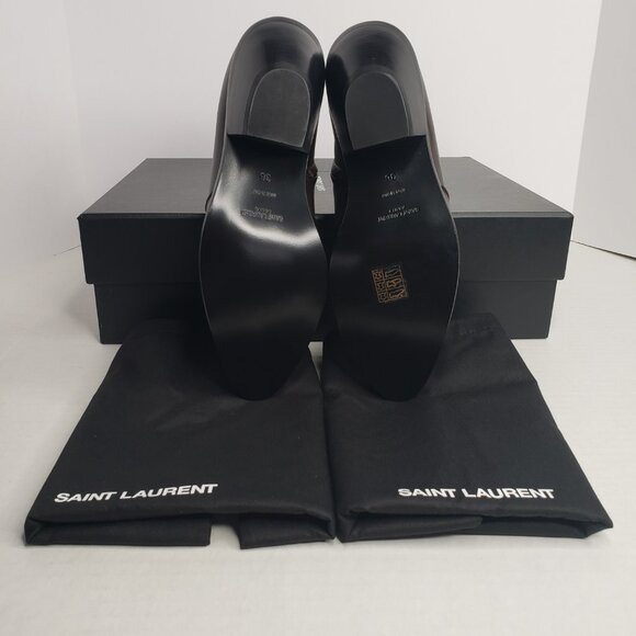New Saint Laurent 45mm Western Leather Ankle Boots MSRP $995 - Size 36 - Picture 8 of 9